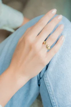 Philippe Audibert Bague Anne Bombee Argente Fashion