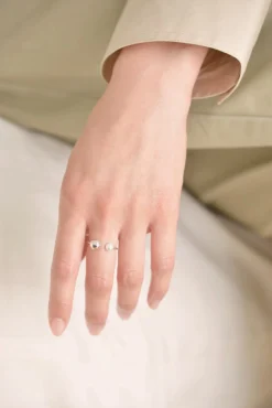 Philippe Audibert Bague Dina Perle Pm Argente Best Sale