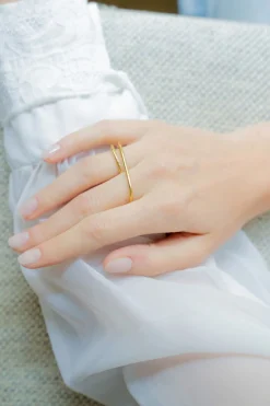 Philippe Audibert Bague Double Asha Dore Discount