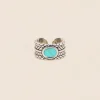 Philippe Audibert Bague Homme Terri Argente Pierre Turquoise Online