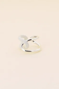 Philippe Audibert Bague Rick Émail Argente-Blanc Best