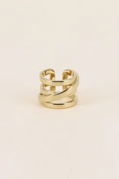 Philippe Audibert Bague Right Large Dore Hot