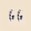 Philippe Audibert Boucles D'Oreilles Creoles Torsade Argente Online