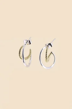 Philippe Audibert Boucles D'Oreilles Jane Pm Bicolore Best Sale