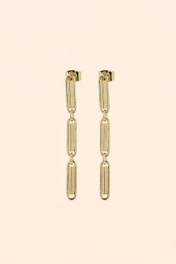 Philippe Audibert Boucles D'Oreilles Kristen 3 Dore Online