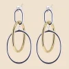 Philippe Audibert Boucles D'Oreilles Patxi Lisse Bicolore Hot