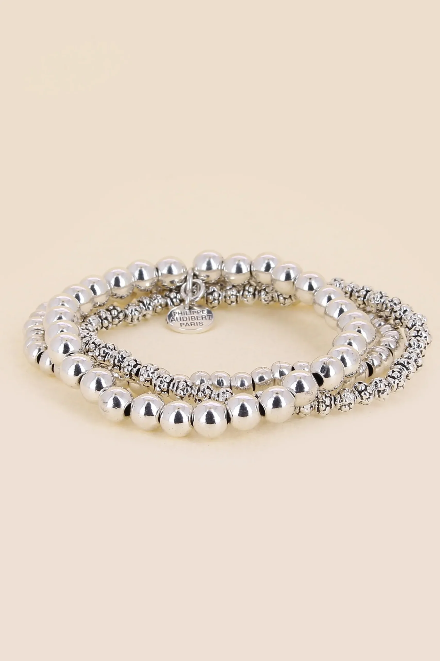 Philippe Audibert Bracelets Elastiques Perles 3 Rangs Flash Sale