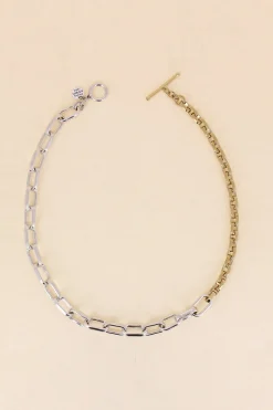 Philippe Audibert Collier Double Chaine Peran Bicolore Sale