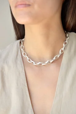 Philippe Audibert Collier Elton Twisted Argente New